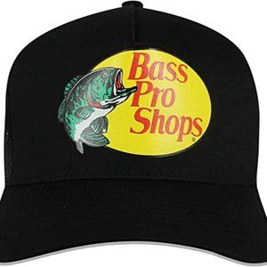 Bass Pro Shop Trucker Hat Mesh Cap (BLACK)